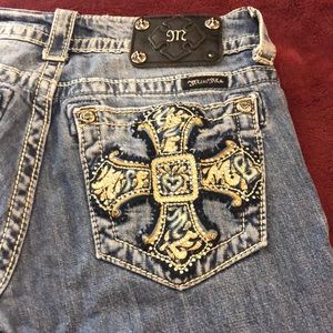 Miss Me Boot Cut light jeans. Size 27